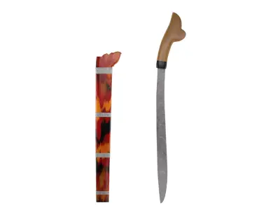Parang Knife Low-poly 3D model