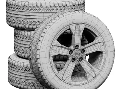 Dacia wheels 3D model