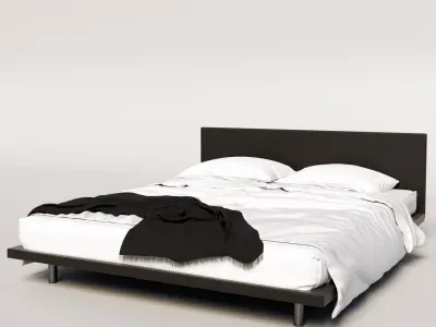 zannota leather bed Free 3D model