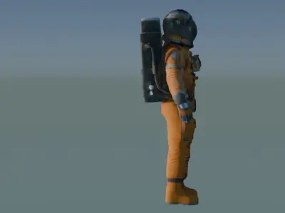 SPACESUIT Orange ACES Features and Specifications Free 3D model