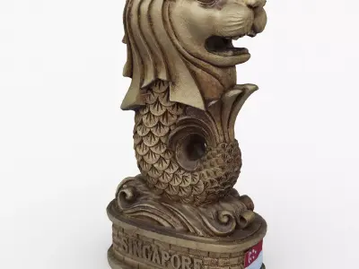 Merlion Figurine 3D model