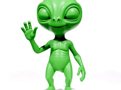 Friendly Alien 2 3D print model