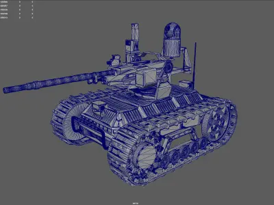 Sharp Claw I Chinese Tracked Unmanned Ground Vehicle UGV 3D model
