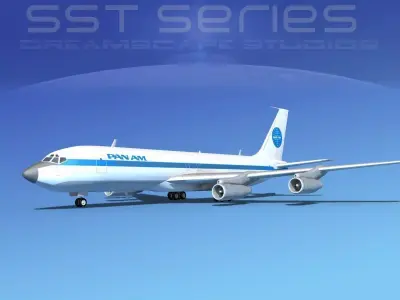 Boeing 707-320 SS Pan American 1 3D model