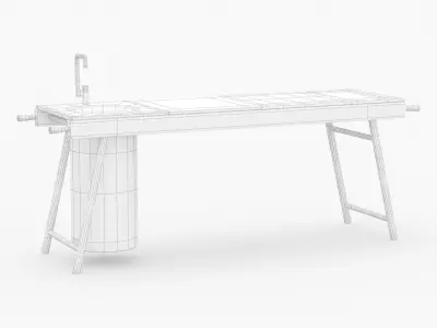 Stip Critter Kitchen Unit Free 3D model