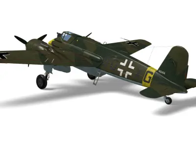 henschel hs129b3 3D model