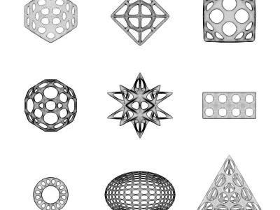 Standard geometric primitives 2 3D print model