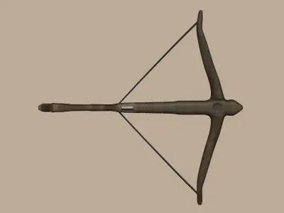 Wood Crossbow - Simple Weapon Low-poly 3D model