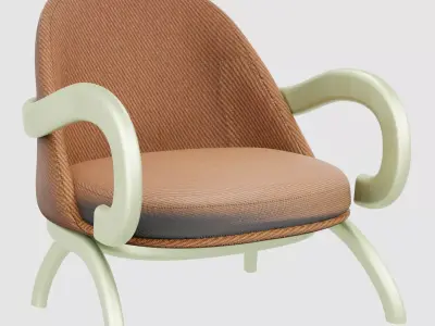 Modern chair with creative design Free 3D model