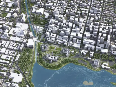 Ottawa Low-poly 3D model