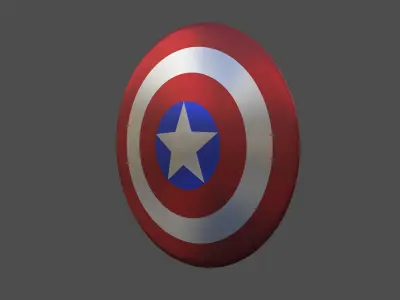 Captain America shield 3D model