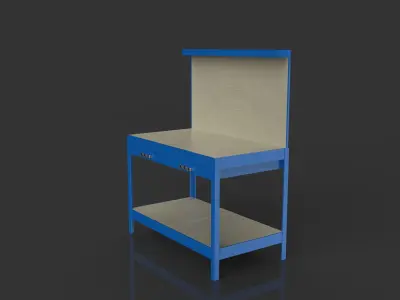 Bricomart Workshop table Mesa de trabajo Free 3D model