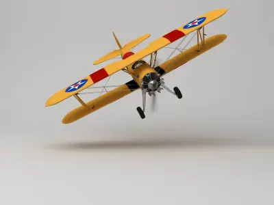 Boeing Stearman M 75 3D model