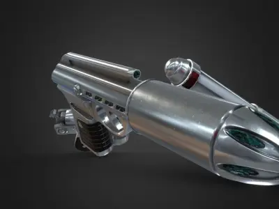 Gun MIB Low-poly 3D model