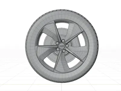 Audi Q7 E Tron 2017 Wheel 3D model