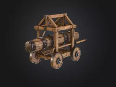 Skald Battering Ram Low-poly 3D model