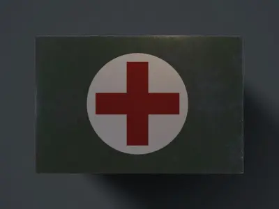 First aid kit Free low-poly 3D model