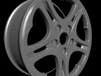 Car rim 4 3D model
