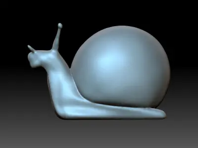 Figurine snail 3D print model
