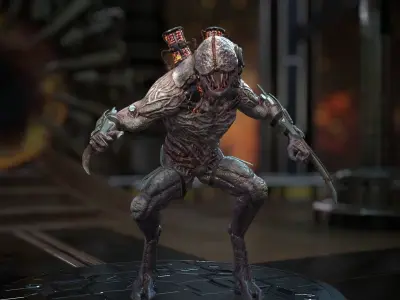 Biochemical Monster 2 Low-poly 3D model