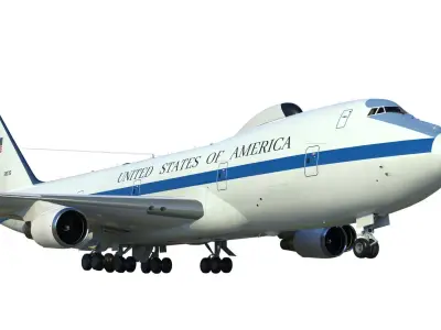 Boeing E-4 Doomsday plane 3D model