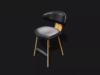 Bar stool Free low-poly 3D model