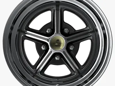 Shelby Magstar Alloy Wheel Low-poly 3D model