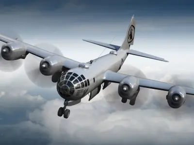 Boeing B-29 Superfortress Bomber 3D model