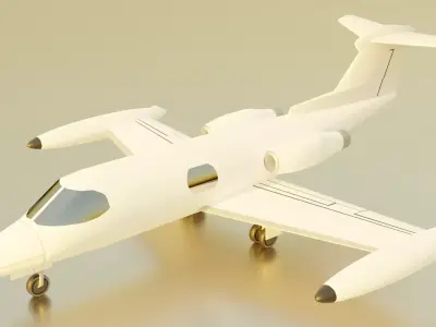 Learjet 23 3D model