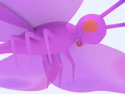 Butterfly Rigged 3D model