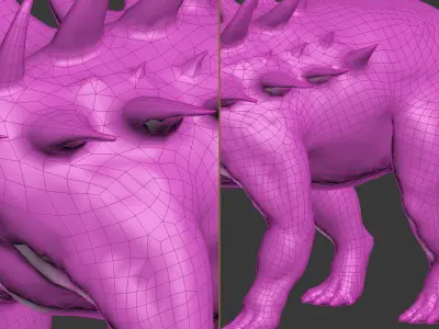 Polocantus dinosaur Low-poly 3D model