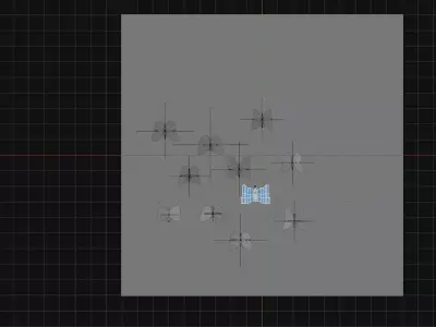 Butterfly Set 11 pieces Low Poly Free low-poly 3D model