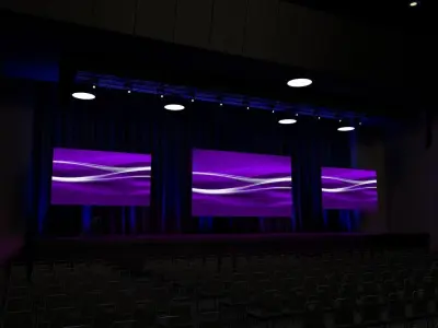 Convention Center Theater Georgia Ballroom 3D model
