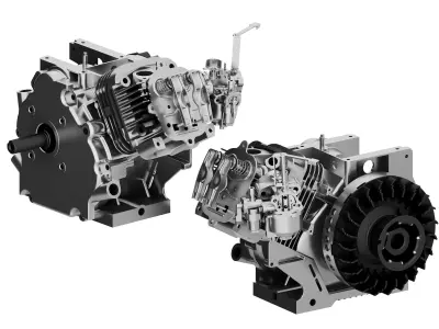 engine Low-poly 3D model