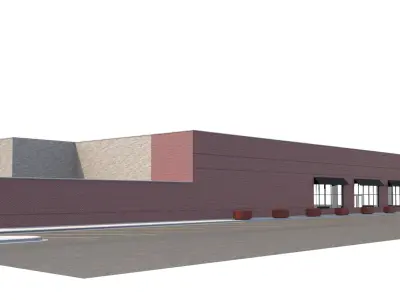 Retail-002 commercial building 3D model