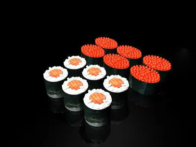 norimaki sushi 3D model