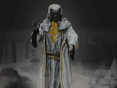 King Baldwin IV Low-poly 3D model