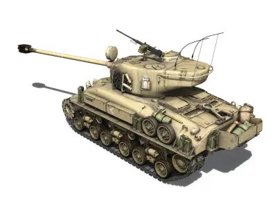 M51 Israel Super Sherman - 1 3D model