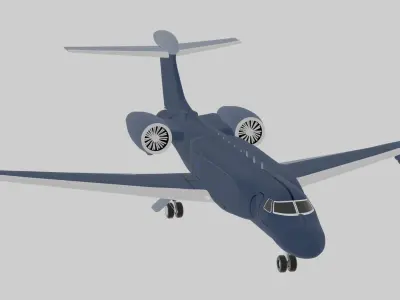 Gulfstream G550 CAEW a Special Missions Aircraft - SKY GUARDIAN Low-poly 3D model
