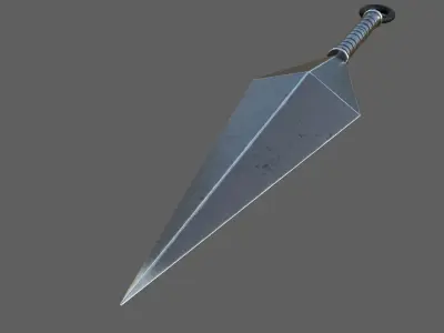 kunai sword Low-poly 3D model