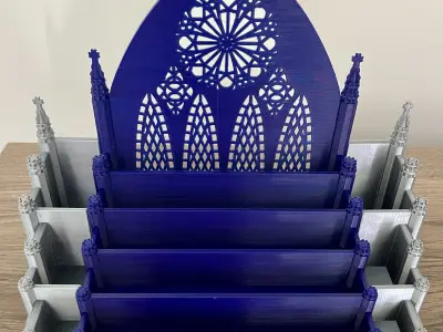 Gothic Cathedral Makeup Holder Non-commercial 3D print model