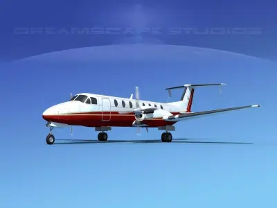 Beechcraft B1900C V11 3D model