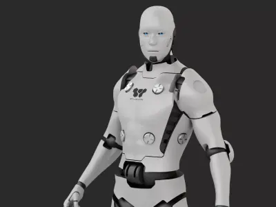 META HUMAN BOT RIGGED 3D model