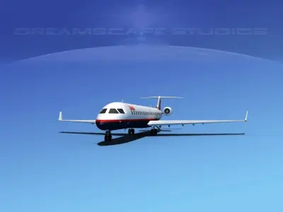 Bombardier CRJ900 Lauda 3D model