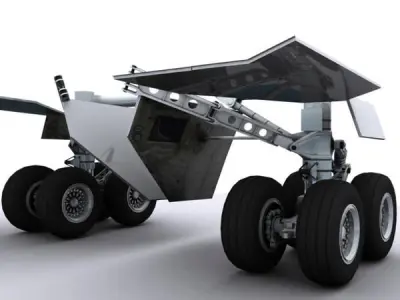 Boeing 747 Middle Landing Gears 3D model