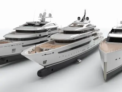 Golden Yachts Collection 2023 3D model