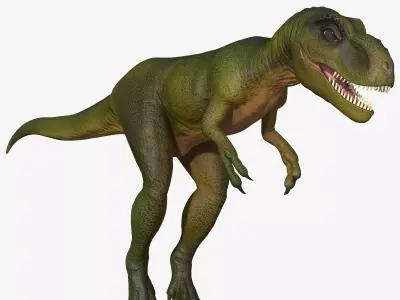 Young Tyrannosaurus Rex Low-poly 3D model