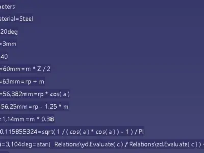 Parametric Spur Gear 3D model