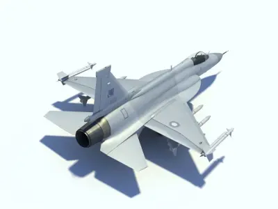 JF-17 Thunder Low polygon version 3D model