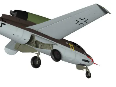 Heinkel He 162 A2 Salamander 3D model